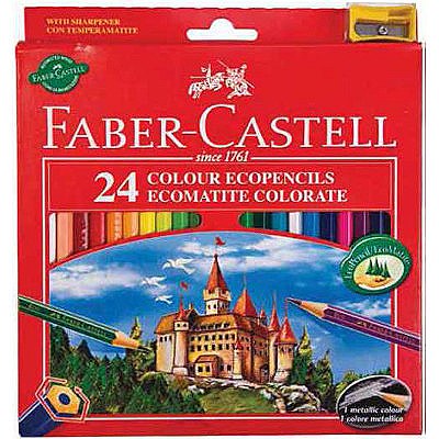FABER-CASTELL 24 COLOURING PENCILS 